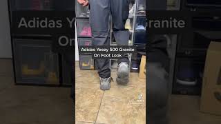 Adidas Yeezy 500 Granite On Foot Look