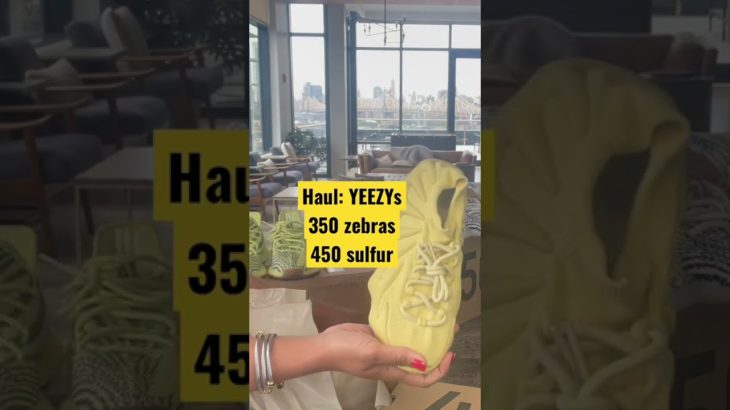 👟 HAUL: Yeezy 350 & 450 (short) Full review: Sulfur Foam Runner 🏃🏿‍♀️ (NYC: #2022)