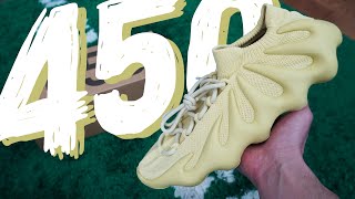 HYPE DYING OFF??? Yeezy 450 Sulfur Unboxing + Review