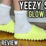 SLIDE OF THE SUMMER!! Yeezy Slide Glow Green (2022) Restock Pair Review, Sizing & On Feet!