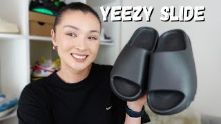 YEEZY SLIDE “ONYX” REVIEW / SIZING / ON FOOT AND RE SELL PRICING
