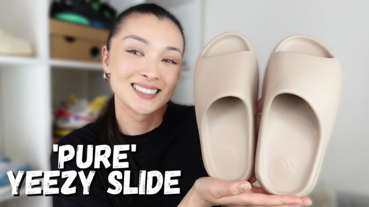 YEEZY SLIDE “PURE” REVIEW / SIZING / ON FOOT AND RE SELL PRICING