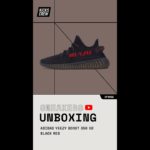 adidas Yeezy Boost 350 V2 Black Red Review – CP9652 [Sneakers Unboxing] #shorts