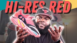 ADIDAS YEEZY BOOST 700 V1 HI-RES RED! REVIEW + ON FOOT IN HD! INFINITY LACES?