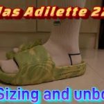[ Adidas Adilette 22 Unboxing and sizing][平民版Yeezy Slide](廣東話)@君子好球