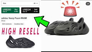 Adidas YEEZY FOAM RUNNER ONYX SIZING AND RESELL PREDICTION