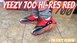 Adidas Yeezy 700 Hi-Res Red Review + On Foot Review & Sizing tips