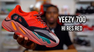 Adidas Yeezy 700 Hi Res Red Review