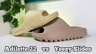 Adilette 22 vs Yeezy Slides Which one is better?🤔🤔