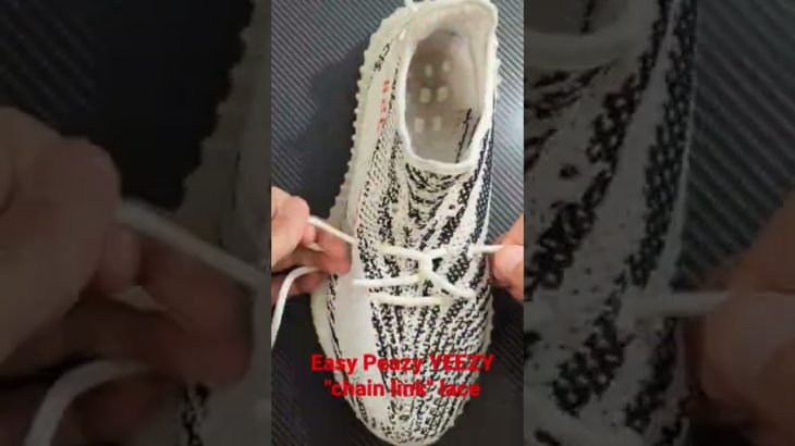 Easy Yeezy chain link lace up!
