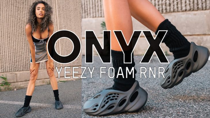 FINALLY! BUT IS IT ACTUALLY BLACK?  Yeezy Foam RNNR Onyx On Foot Review and How to Style