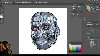 HOW TO DRAW YEEZY AS A ROBOT ( ADOBE ILLUSTRATOR )