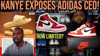 Kanye EXPOSES Adidas CEO After Selling “FAKE” Yeezy Slides! How Limited Will The Jordan 1 Chicago Be