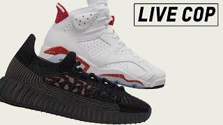 LIVE COP: Yeezy 350 V2 CMPCT Slate Carbon & Air Jordan 6 Red Oreo