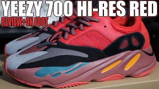 YEEZY 700 Hi-RES RED Review + On Foot!