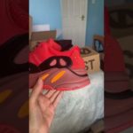 Yeezy 700 hi res red on foot #shorts