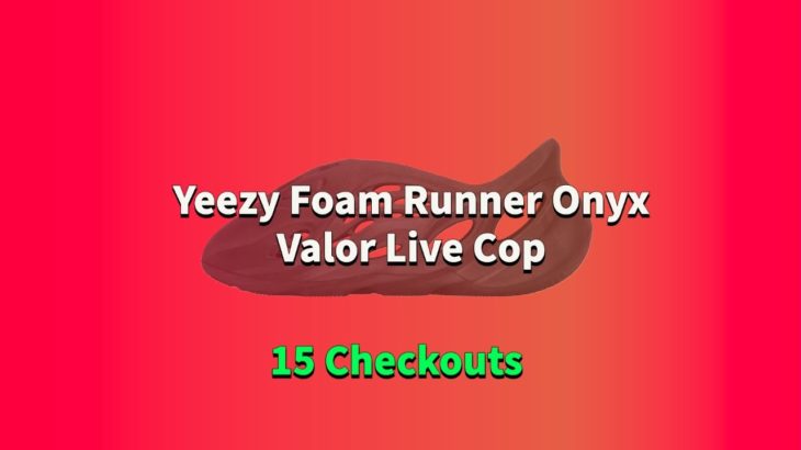 Yeezy Foam Runner Onyx Live Cop | ValorAIO