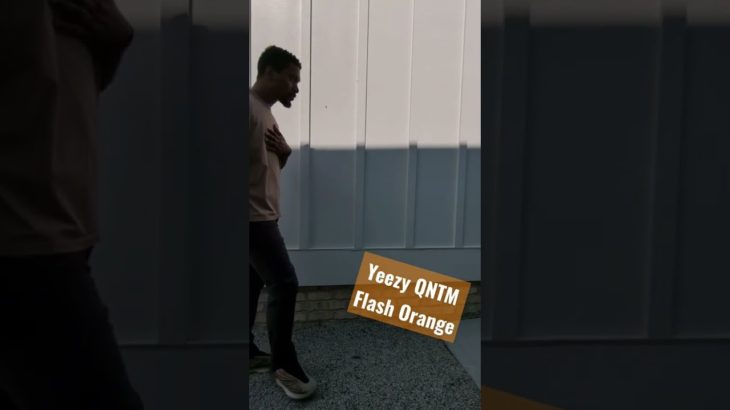 Yeezy QNTM Flash Orange On Foot Look
