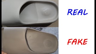 Yeezy slides real vs fake. How to spot fake Yeezy slides