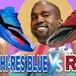 adidas Yeezy 700 Hi-Res blue VS Red Sneakers