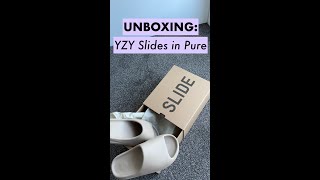 Adidas Yeezy Slides (Pure) Unboxing  ☁️