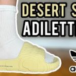 BETTER THEN YEEZY SLIDES?! Adidas Adilette 22 Slide Desert Sand Review, Sizing, & On Feet!