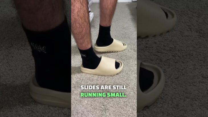 YEEZY SLIDES SIZING UPDATE IN 2022! FIXED?! #shorts #shoes