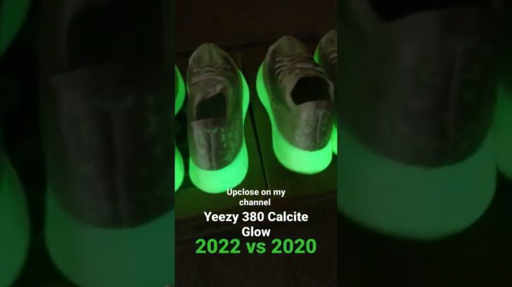 more of these on my channel! #yeezy 380 Calcite Glow 2022 and 2020. #adidas