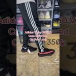 Adidas Yeezy 350 V2 Core Black Red 2022 On Foot Look