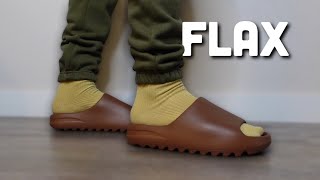 Do You Know Your New YEEZY Slide Size? YEEZY Slide Flax Review + On Feet Look