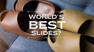 OCHRE vs FLAX Yeezy Slides and comparison! BEST IN THE WORLD?