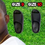 Testing YEEZY Slide Sizing with 3 Different Sizes