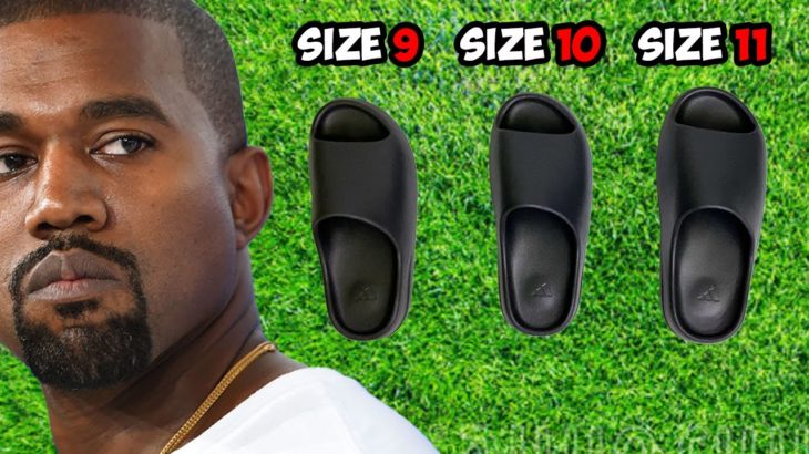 Testing YEEZY Slide Sizing with 3 Different Sizes