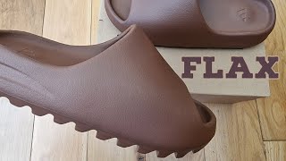 WHY NO HYPE? Yeezy Slides Flax On Feet + Review