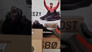 Yeezy 350 Core Black Red 2022 Version 🔥 Yeezy Day 2022 Pickup #sneakercommunity #short