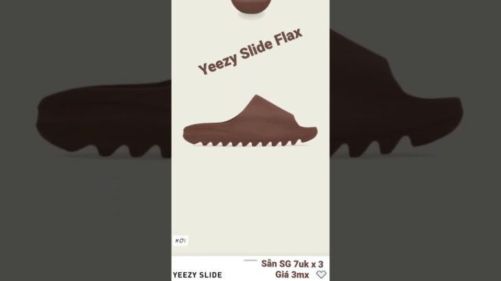 Yeezy slide flax. Sẵn Sài Gòn 7ukx3. Chỉ 3mx #shorts