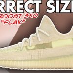 Correct Sizing – Yeezy 350 V2 Flax Size Info Guide (Restock 2022) #shorts