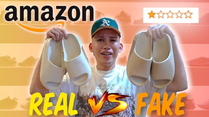 I Bought $20 Yeezy Slides from Amazon FAIL (Amazon vs Adidas Comparison!)
