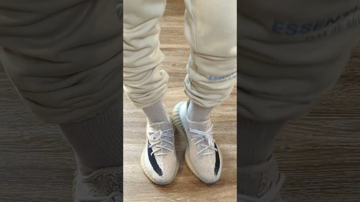 On Foot Adidas Yeezy Boost 350 V2 Slate & Fear of God Essentials #shorts #yeezy #fearofgod