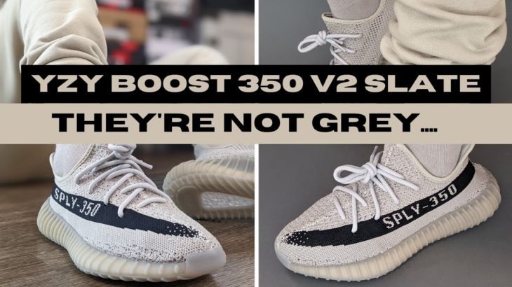 adidas Yeezy Boost 350 V2 Slate (aka Beige)…NOT Grey – Unboxing + On Foot + How to Style