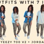 adidas Yeezy Boost 700 V2 Static + Jordan 1 Low Neutral Grey | 12 OUTFITS with ONLY 7 Items