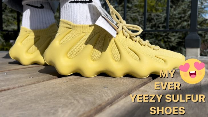 #new YEEZY // 450 SULFUR COLOR // + ON FOOT 🦶🏾