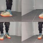 Adidas Yeezy QUANTUM HI RES CORAL On Feet