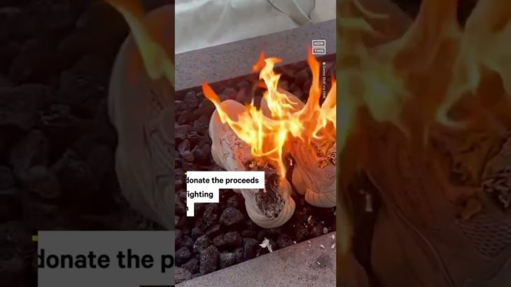 Ex-Kanye Fan Burns $15,000 Worth of Yeezys After Rapper’s Antisemitic Remarks