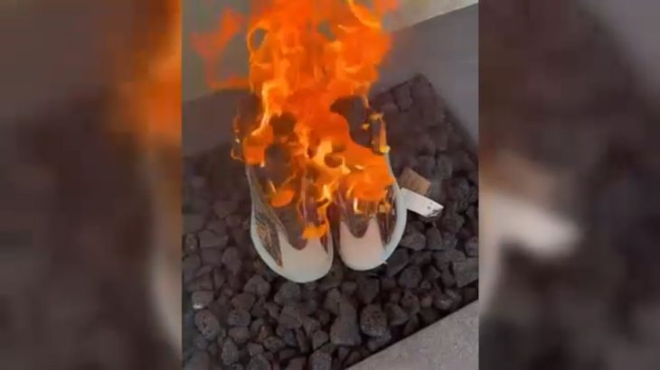 Ex-Kanye fan burns $15K worth of Yeezy shoes