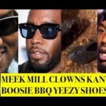 Meek Mill CLOWNS Kanye West as Boosie Son BBQ His Yeezy Shoes For Talking CRAZY, Diddy Embarrassed