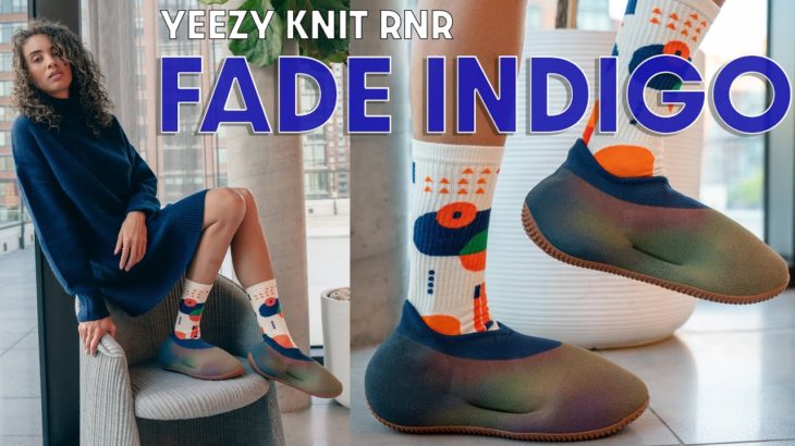 THE ONE TO HAVE?  YEEZY KNIT RNR FADE INDIGO On Foot Review and How to Style