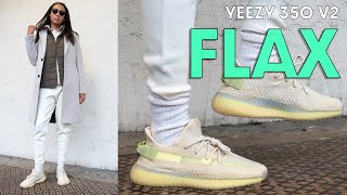 WE FINALLY GET THEM!  YEEZY 350v 2 FLAX On Foot Review and How to Style