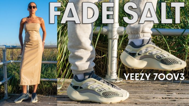 WHAT A COLORWAY!  YEEZY 700v3 FADE SALT On Foot Review and How to Style