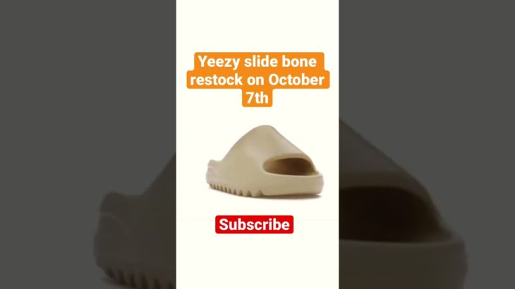 Yeezy slide bone restock